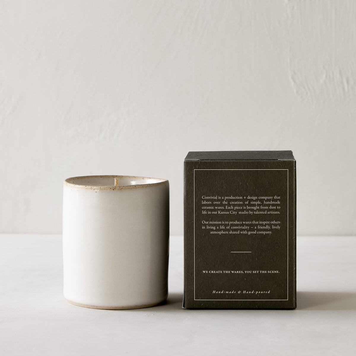Handmade Ceramic Candle - Evergreen - Verdant Kansas City