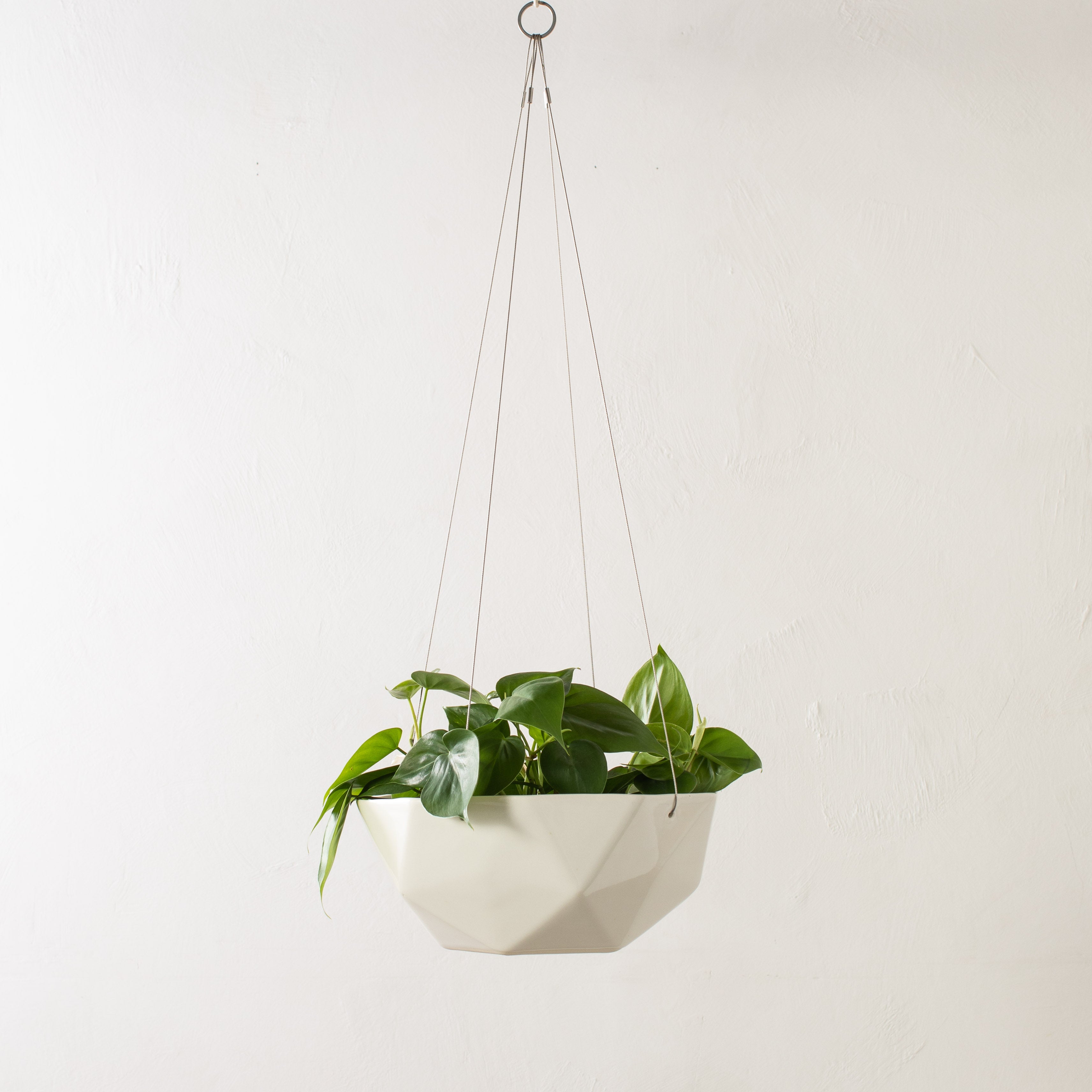 Geometric Hanging Planter | Porcelain