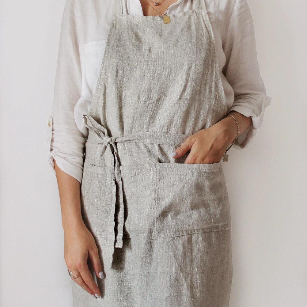 Stonewashed Linen Apron