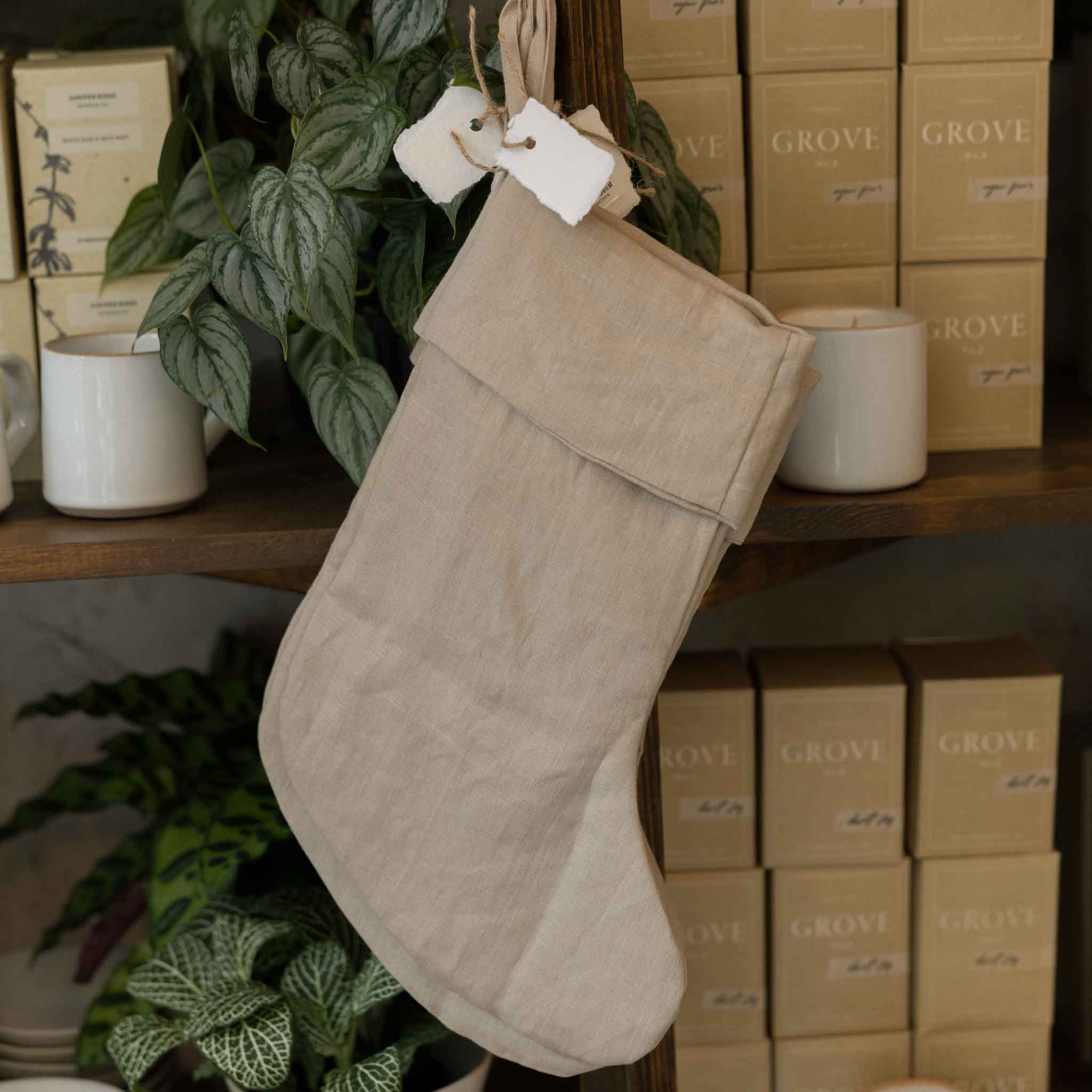 Linen Stocking | Natural